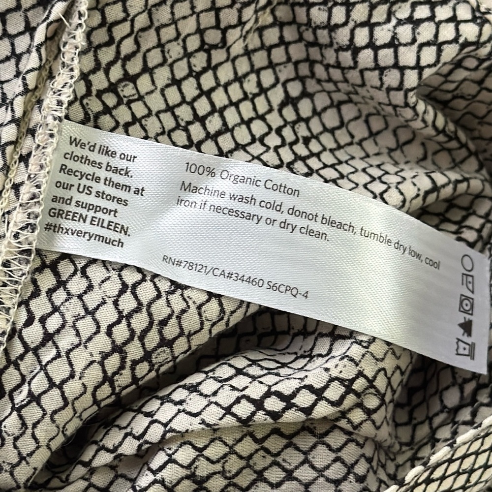 Eileen Fisher Lightweight Cotton Pants Size M - Picture 4 of 11